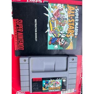 Super Mario All-Stars game cartridge for the Super Nintendo Entertainment System